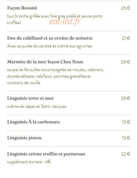 Chez Nous — carte page 4