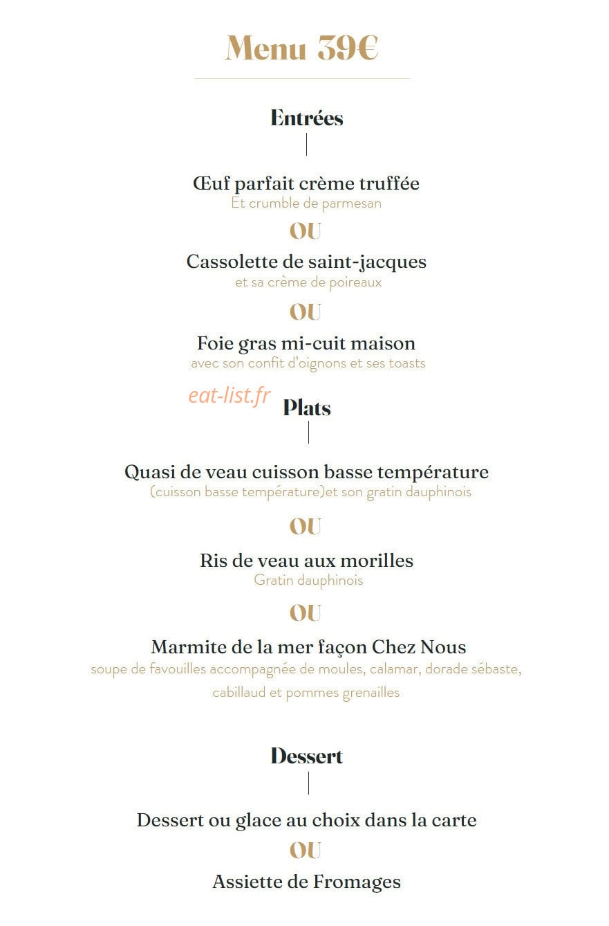 Chez Nous — carte page 12