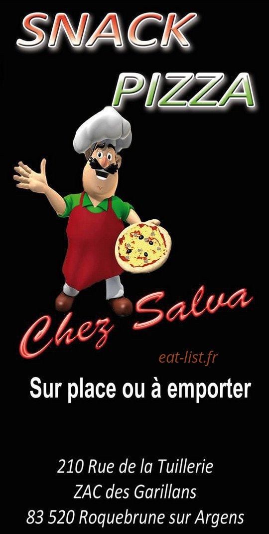Chez Salva — carte page 1