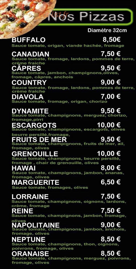 Chez Salva — carte page 2