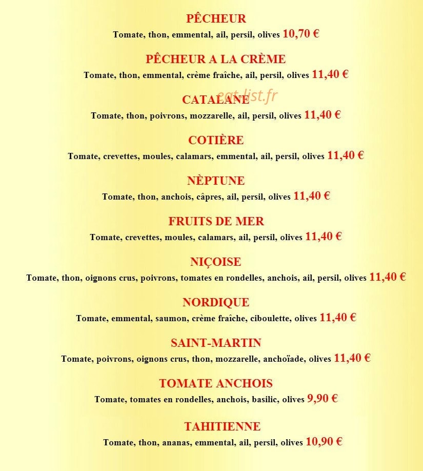 La Flambée — carte page 6