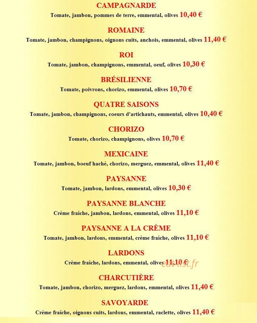 La Flambée — carte page 4