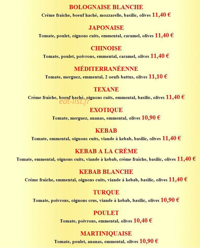 La Flambée — carte page 2