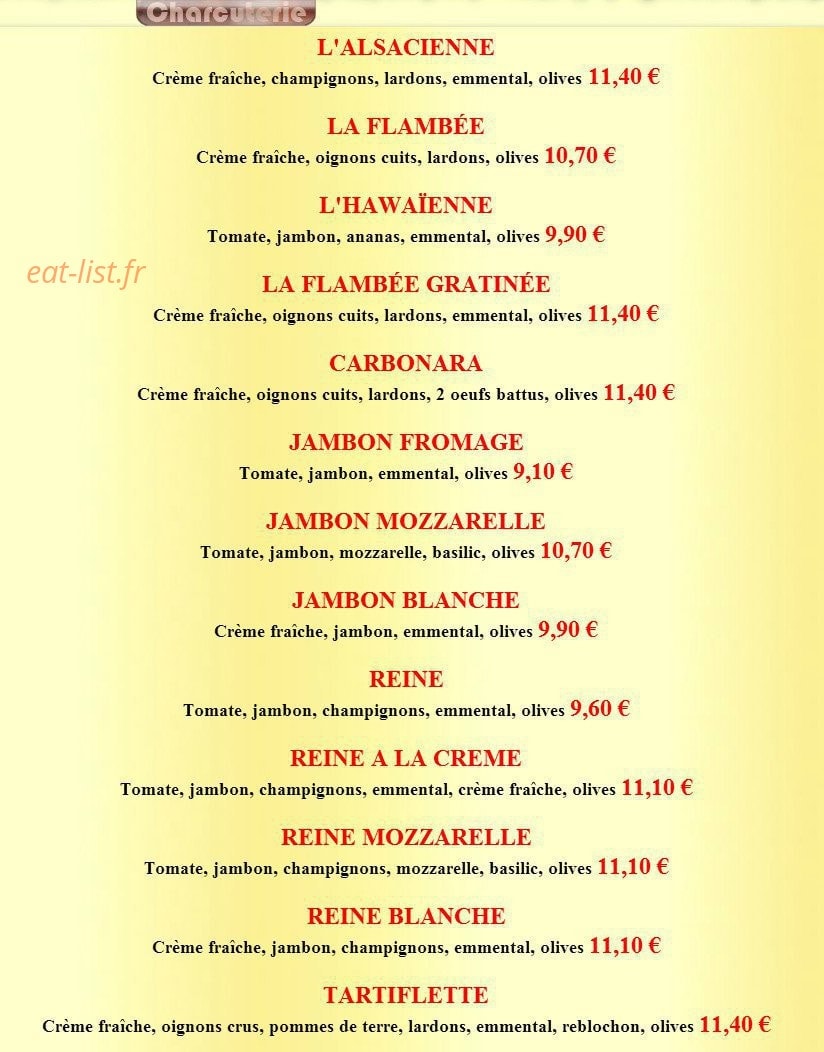 La Flambée — carte page 3