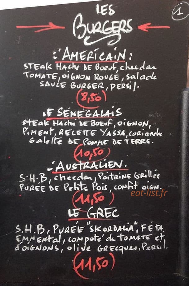 Le Plan Burger — carte page 5