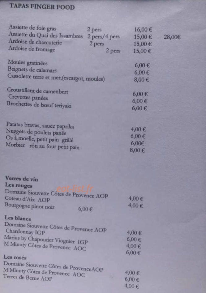 Le Quai — carte page 4