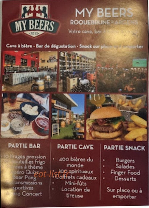 My Beers — carte page 1