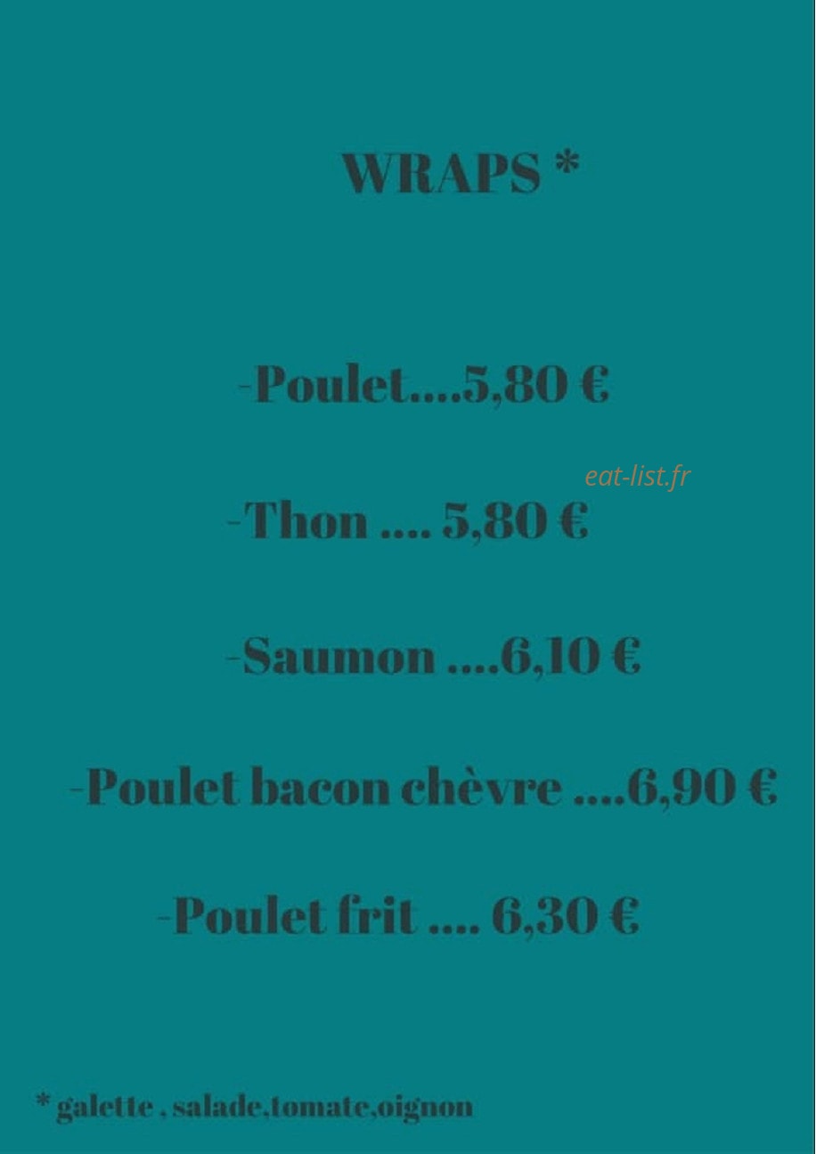 Snack Du Rocher — carte page 2