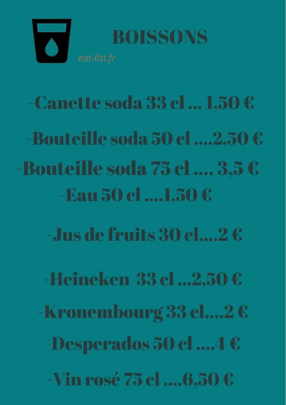 Snack Du Rocher — carte page 9
