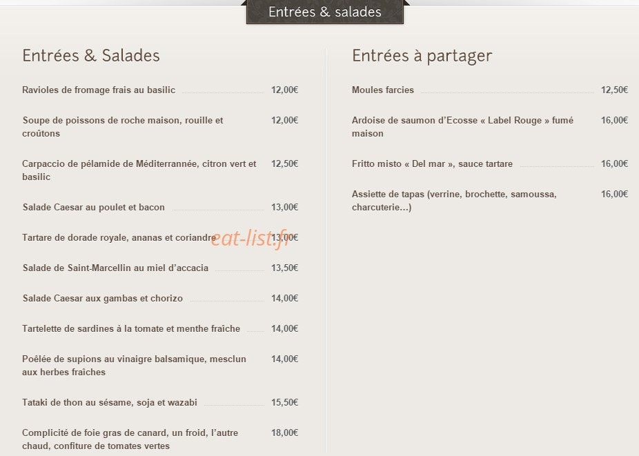 Côté Jardin — carte page 1