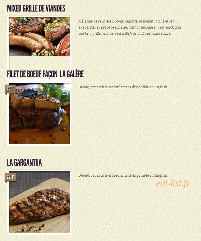La Galère — carte page 12