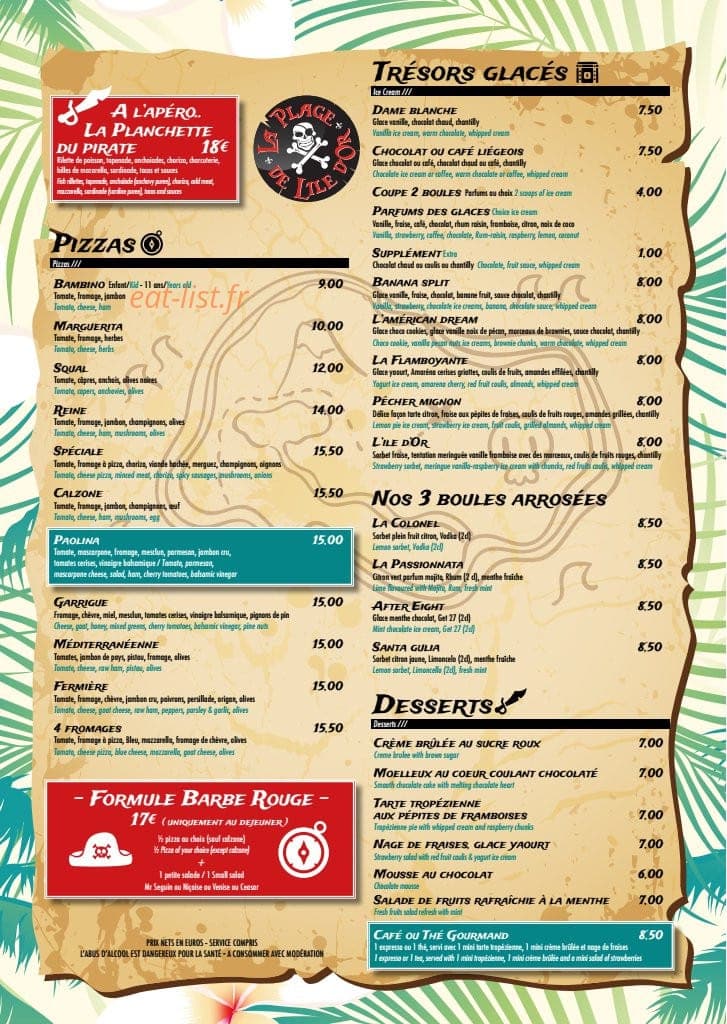 La Plage de l île d or — carte page 2