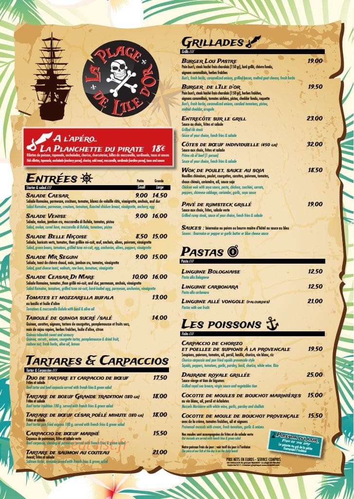 La Plage de l île d or — carte page 1