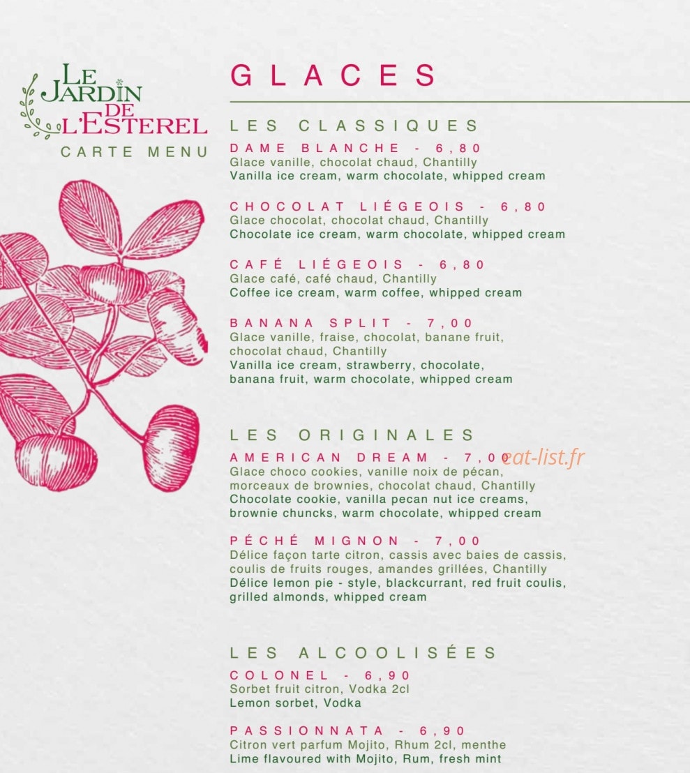 Le Jardin de l Esterel — carte page 7