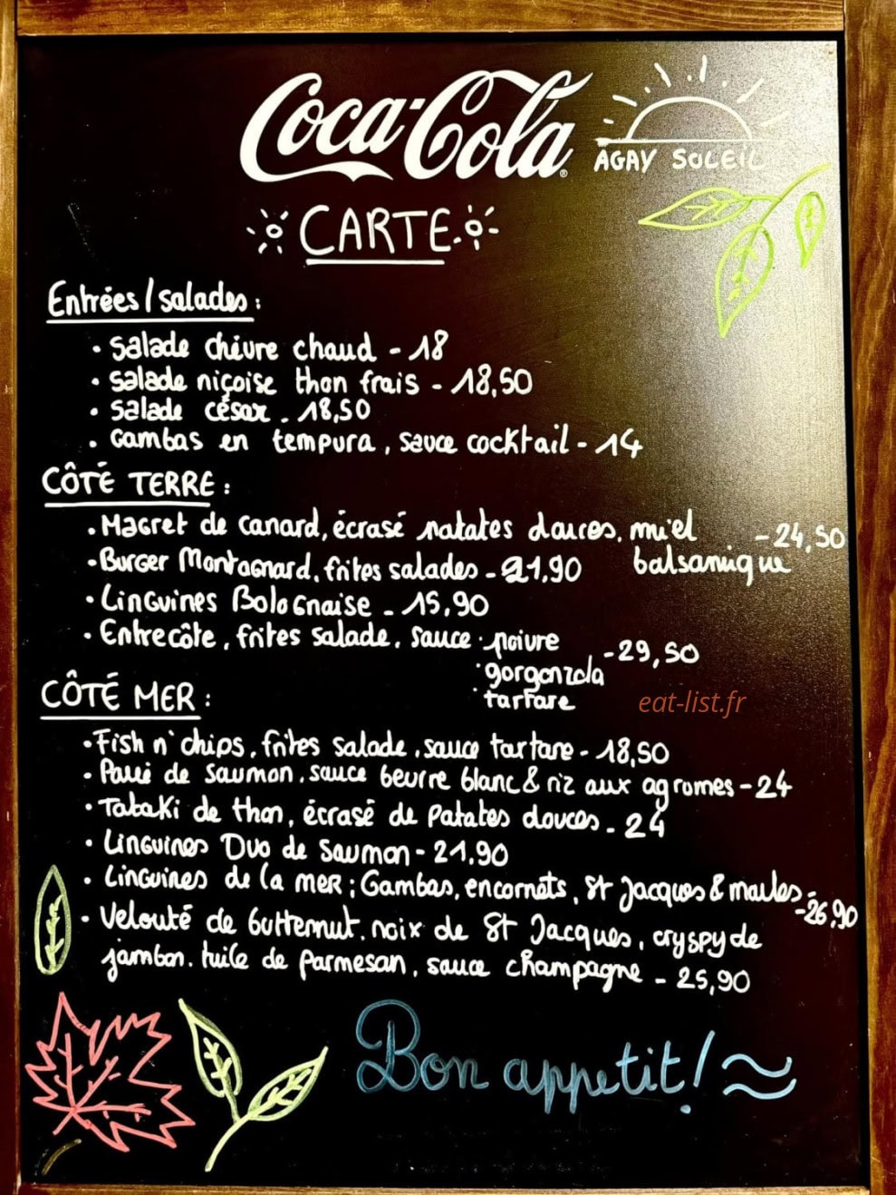 Agay Soleil — carte page 1