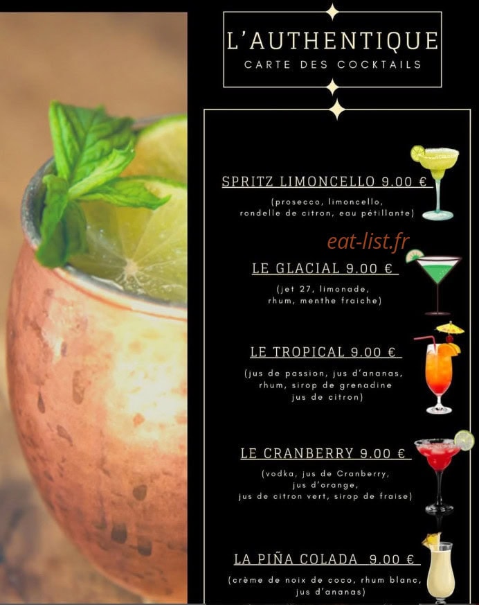 L'authentique — carte page 2