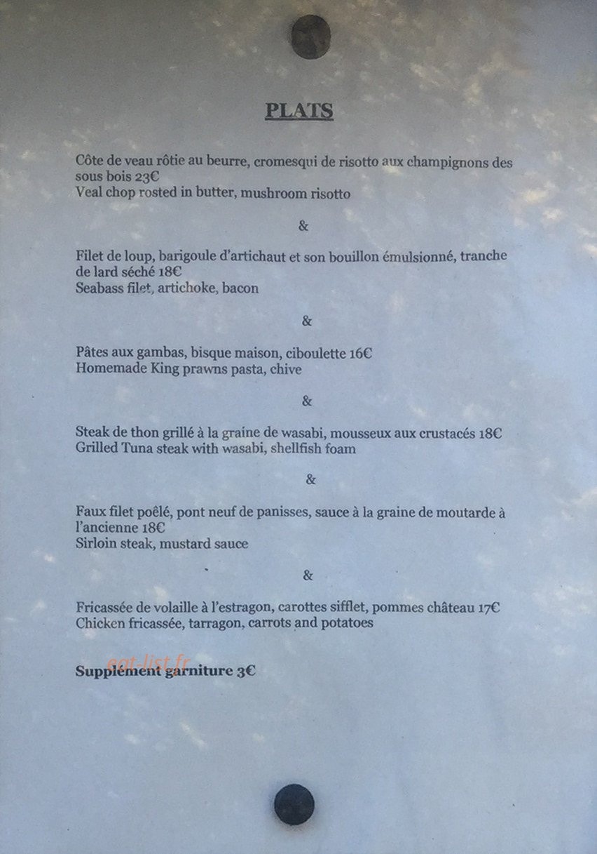 Le Concorde — carte page 2