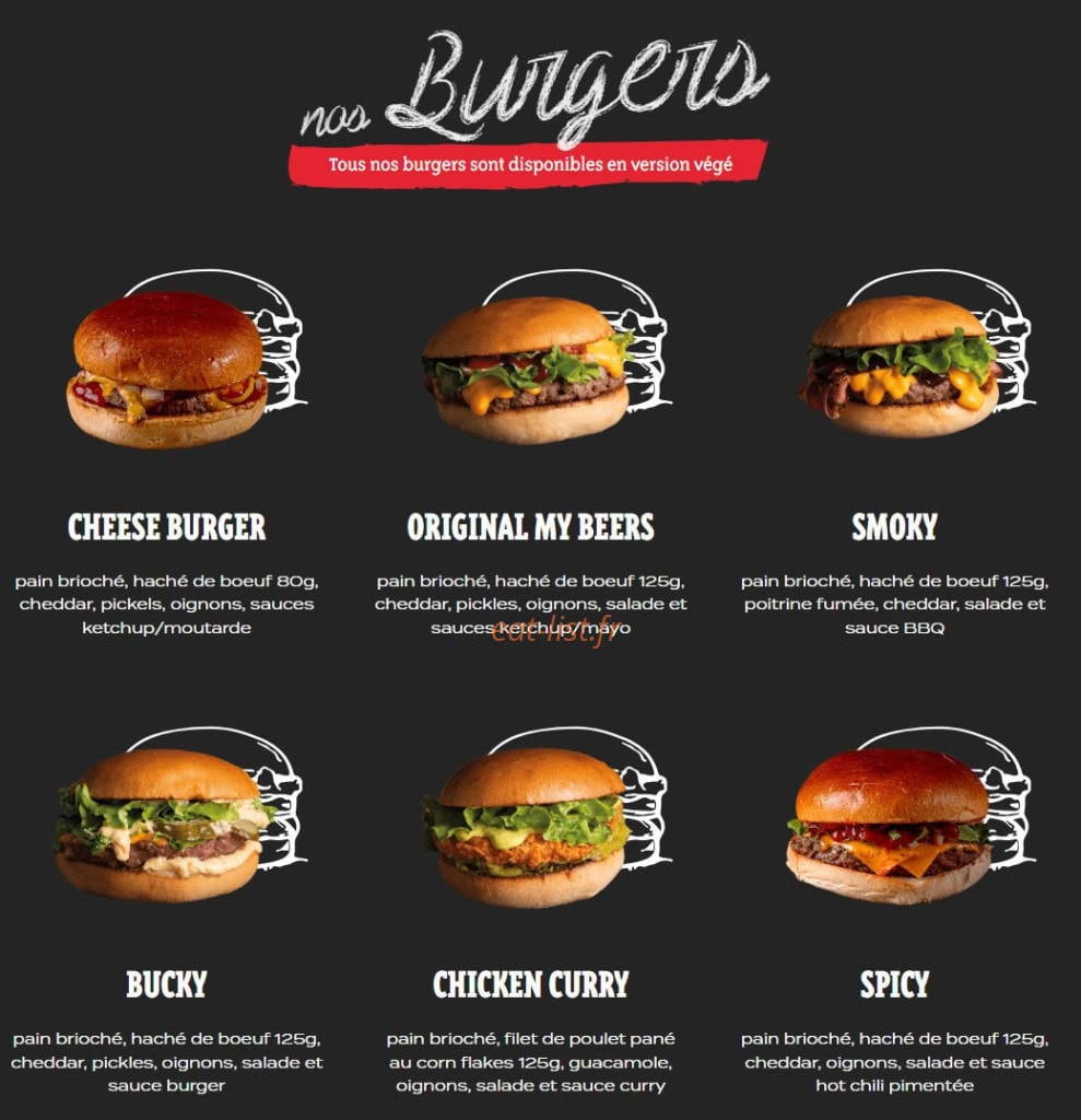 My Beers — carte page 1