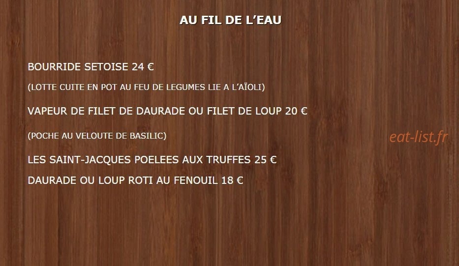 La Bergerie Provençale — carte page 8
