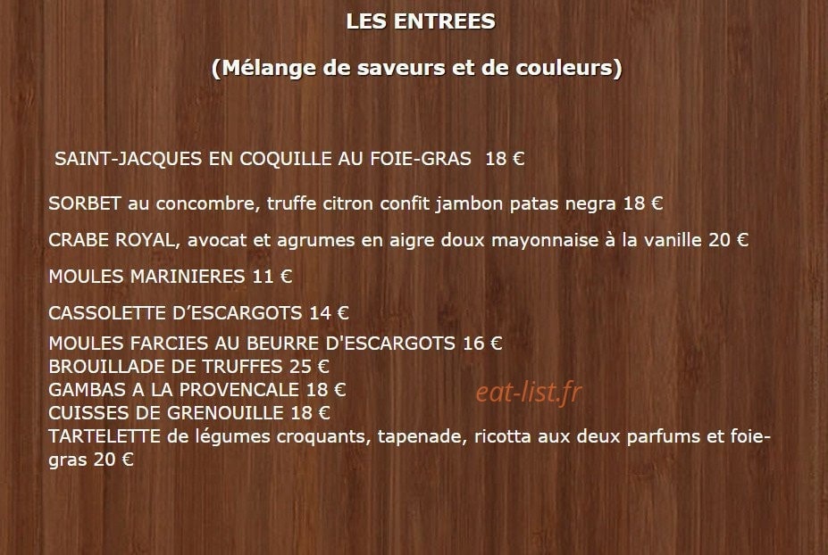 La Bergerie Provençale — carte page 7