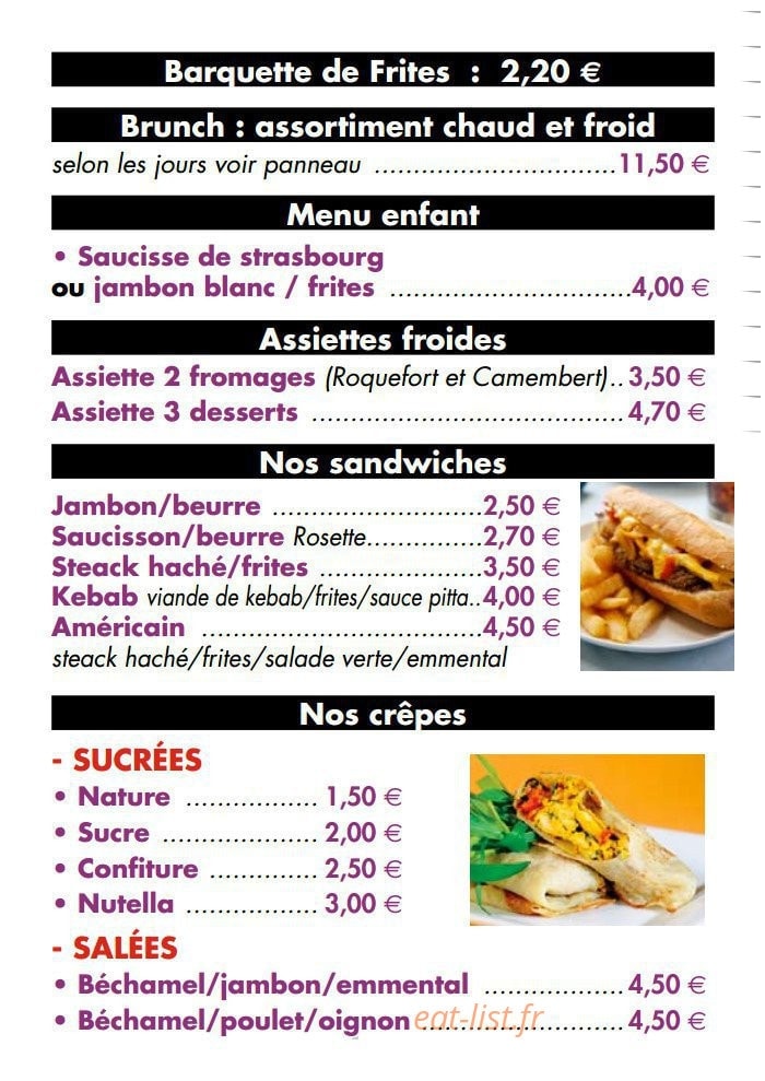 La Terrasse — carte page 3
