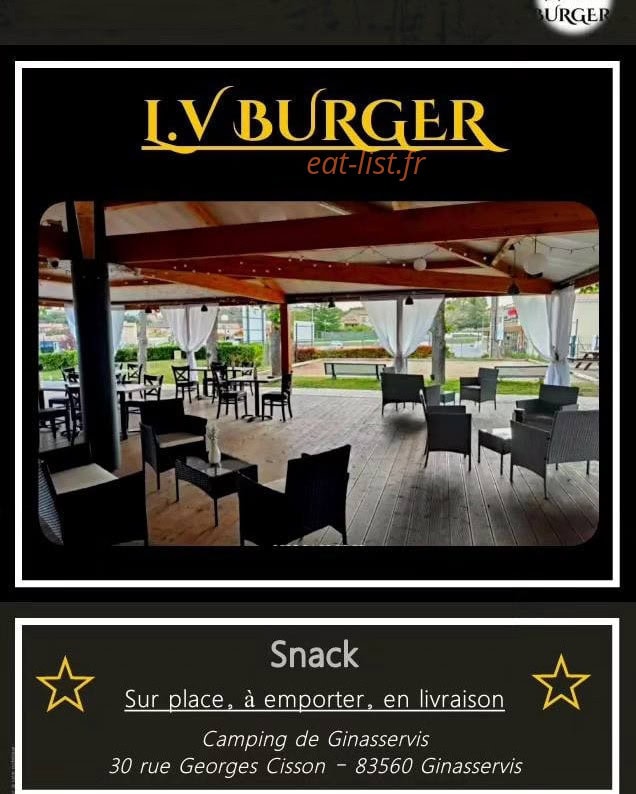 LV Burger — carte page 1