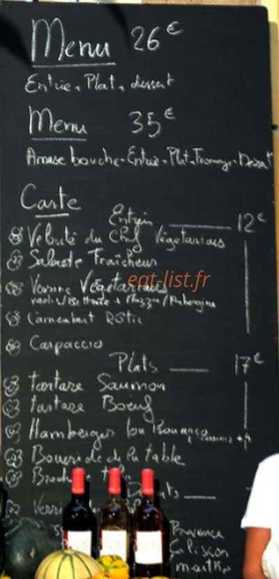 La table de la fontaine — carte page 1