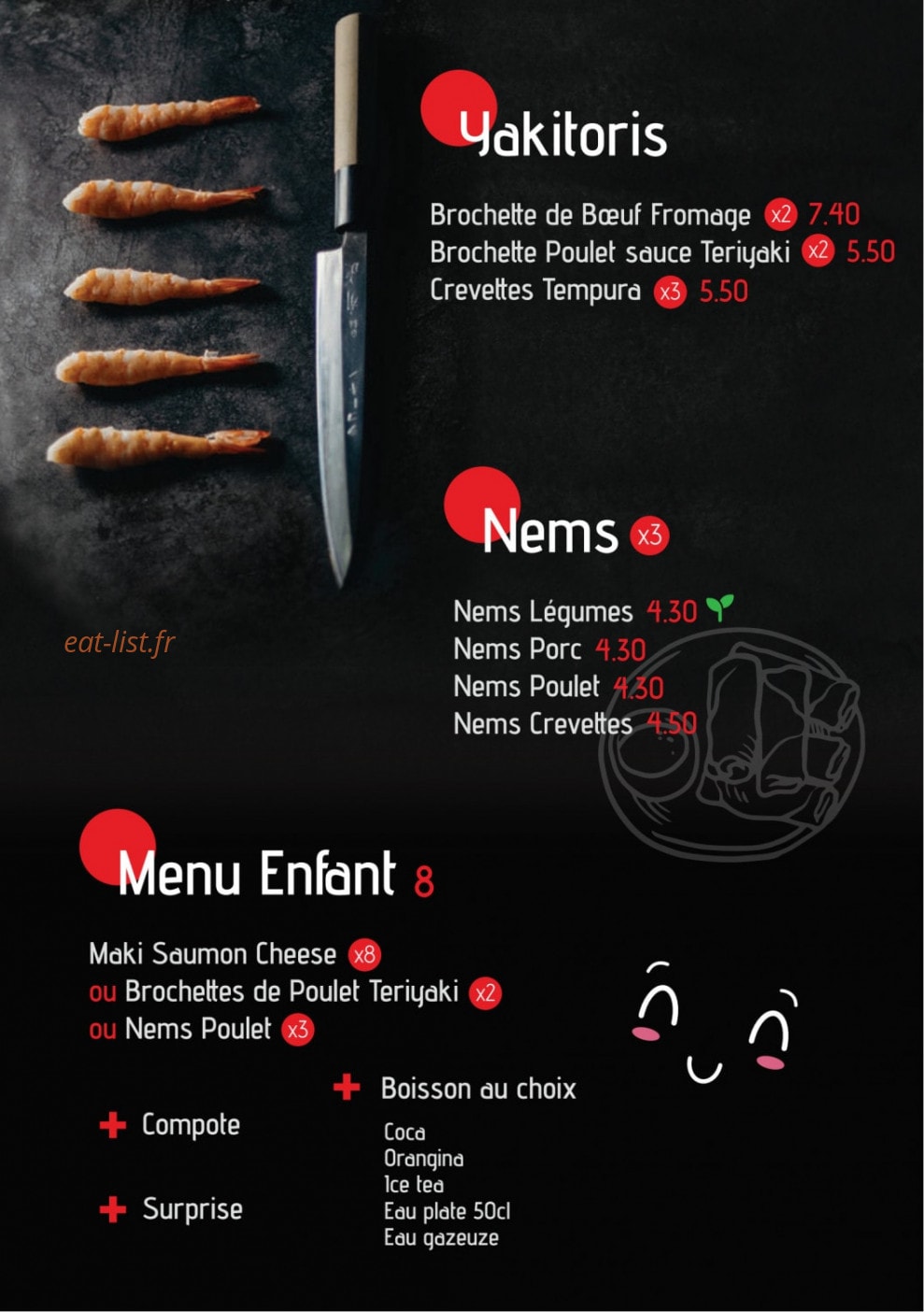 Le Saké Bon — carte page 10