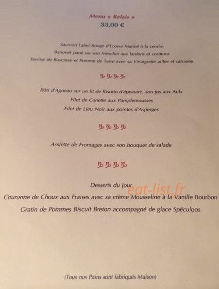 Relais des Gorges — carte page 3