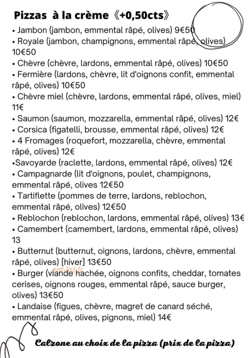 Chez Pepe — carte page 3