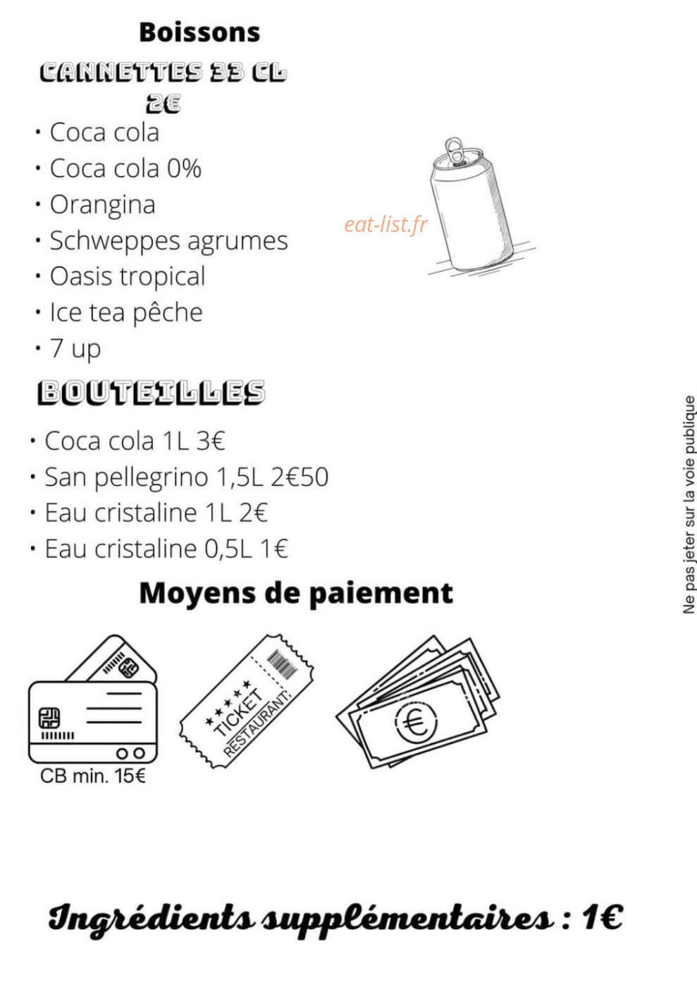 Chez Pepe — carte page 4