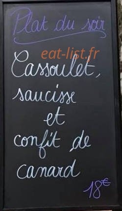 Café du cours — carte page 1