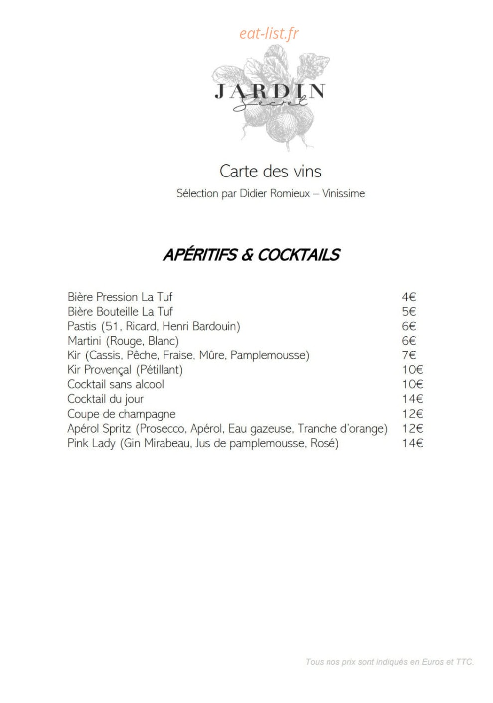 Jardin Secret — carte page 2