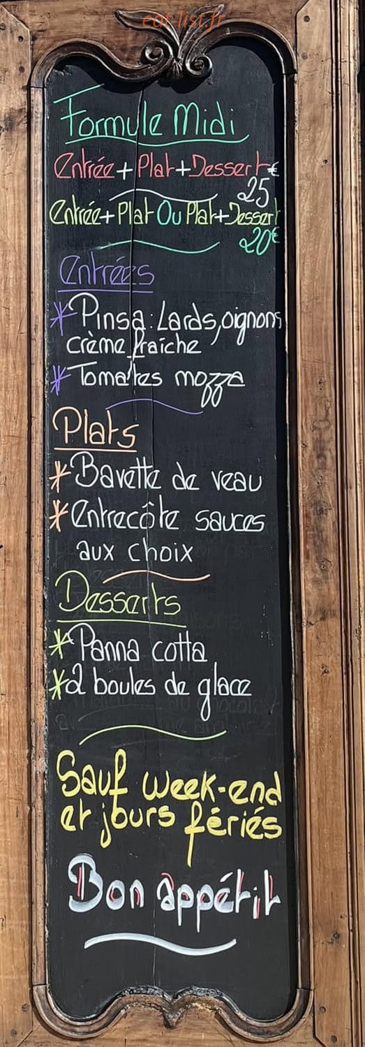 Le Mas de Mélyna — carte page 1