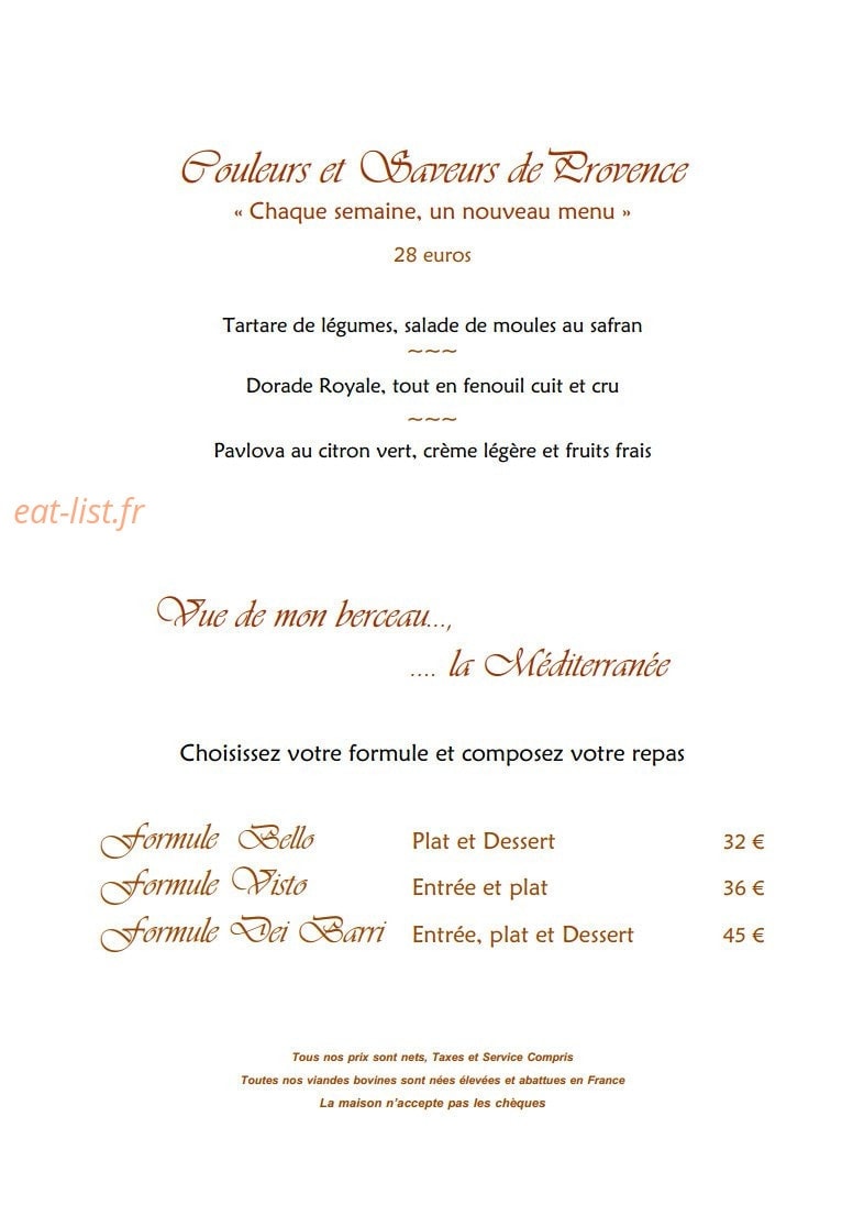 Bello visto — carte page 1