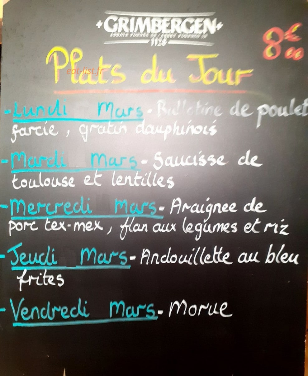 Chez Julie et Gege — carte page 1
