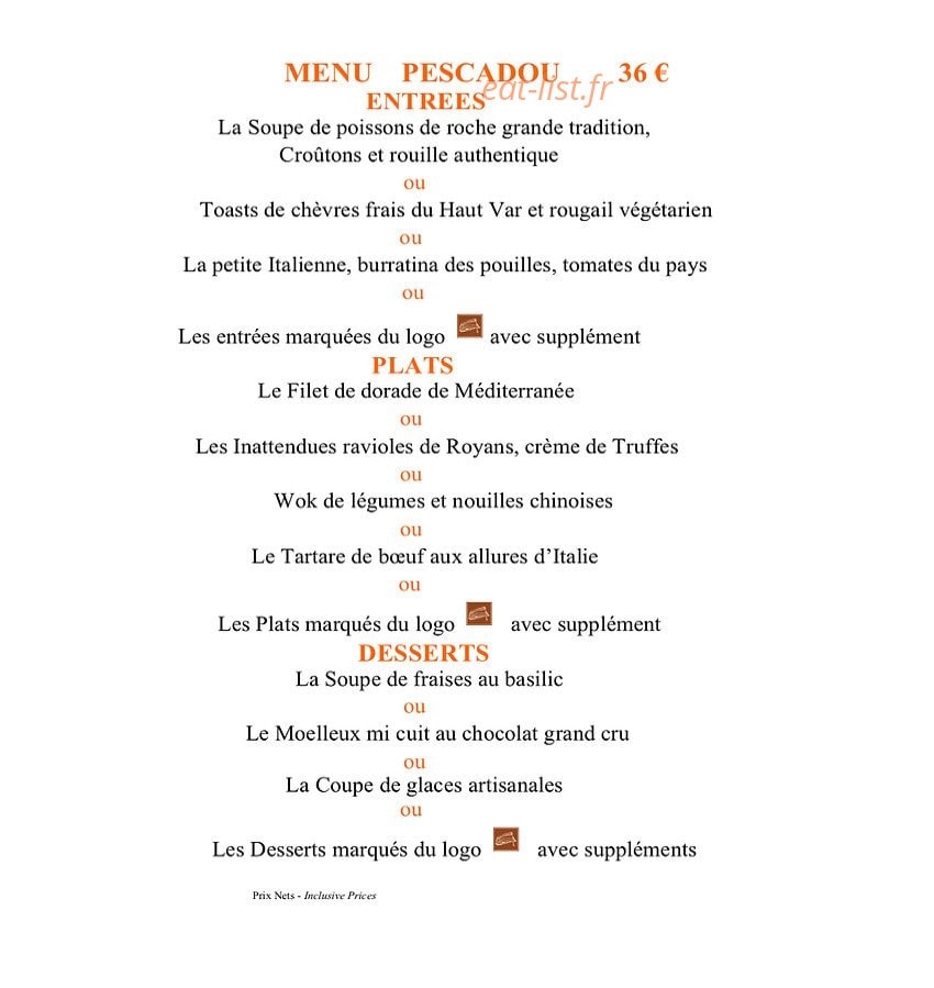 Le Pescadou — carte page 4