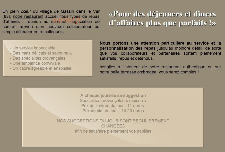 Le Vieux Gassin — carte page 3