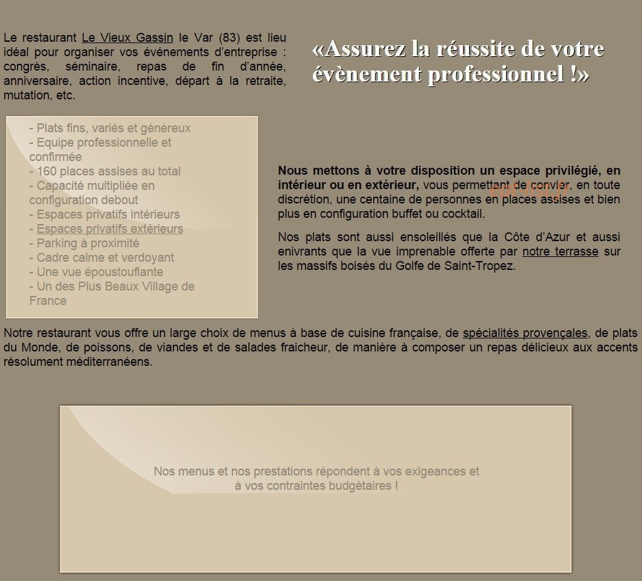 Le Vieux Gassin — carte page 2