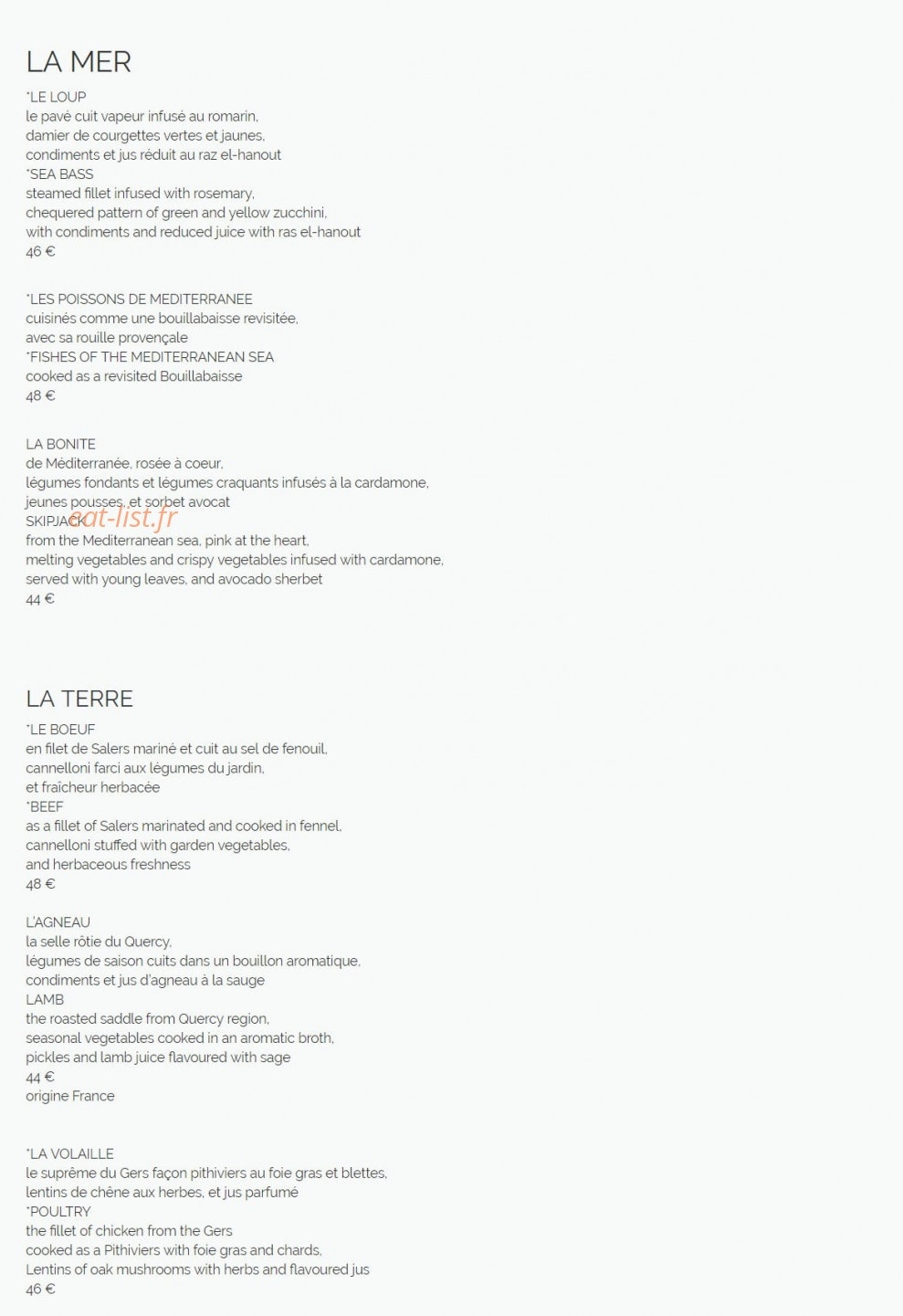 Mas de Chastelas — carte page 2