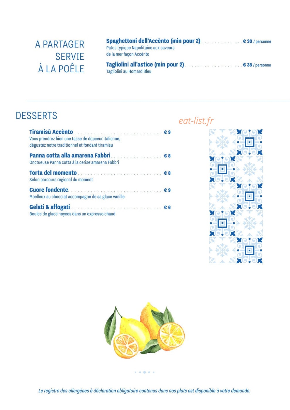 Accento — carte page 2