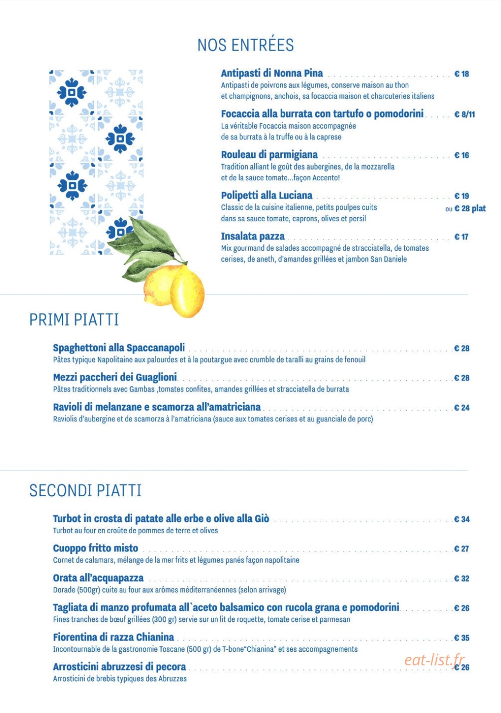 Accento — carte page 1