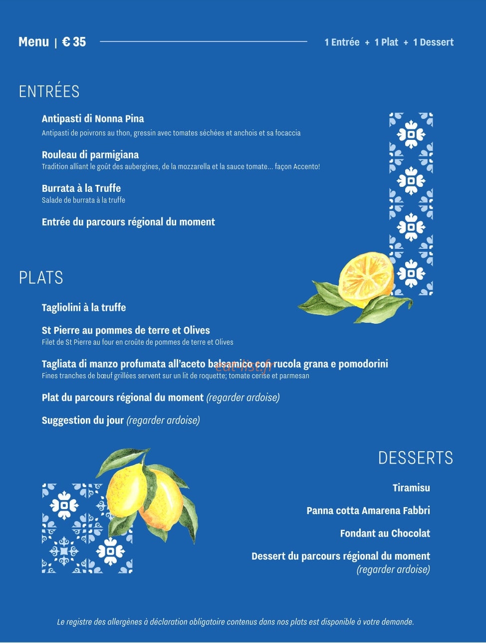 Accento — carte page 4
