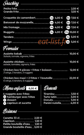 Beach Burger — carte page 2