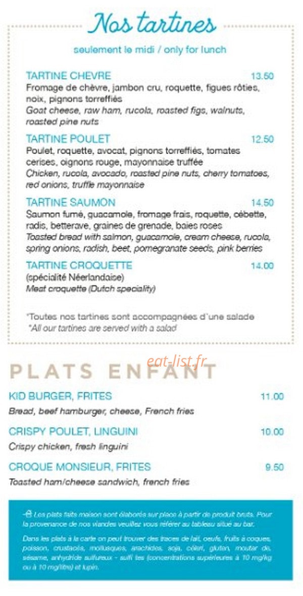 Bleu & Blanc — carte page 3