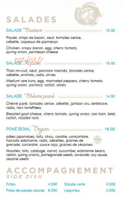 Bleu & Blanc — carte page 2