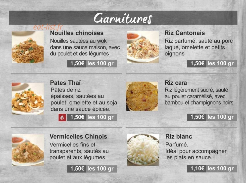 Bouddha Gourmand — carte page 4