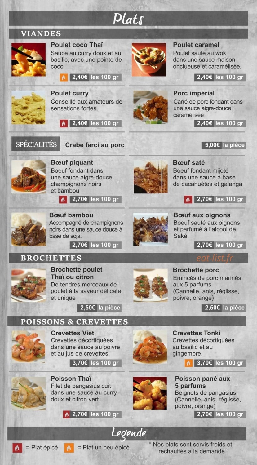 Bouddha Gourmand — carte page 3
