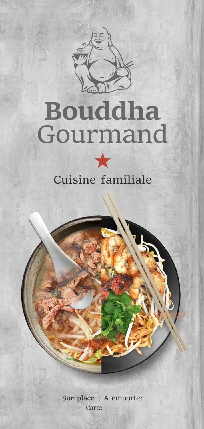 Bouddha Gourmand — carte page 1