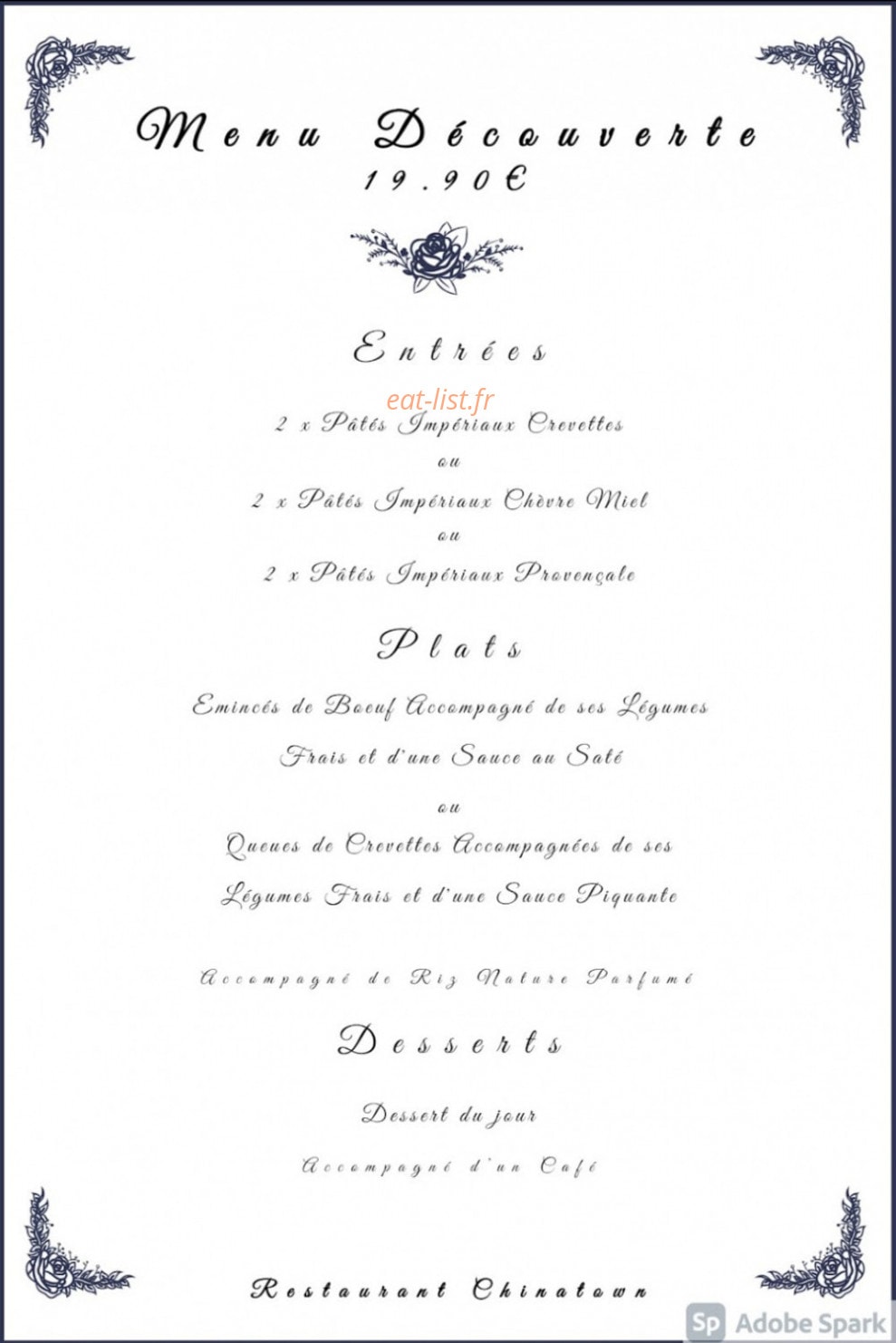 Chinatown — carte page 1
